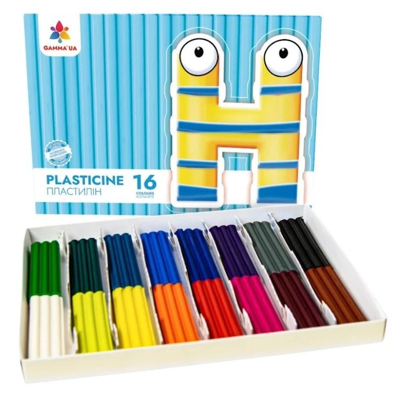 Дитячий набір пластиліну 200317, 16 кольорів — ГАММА'UA