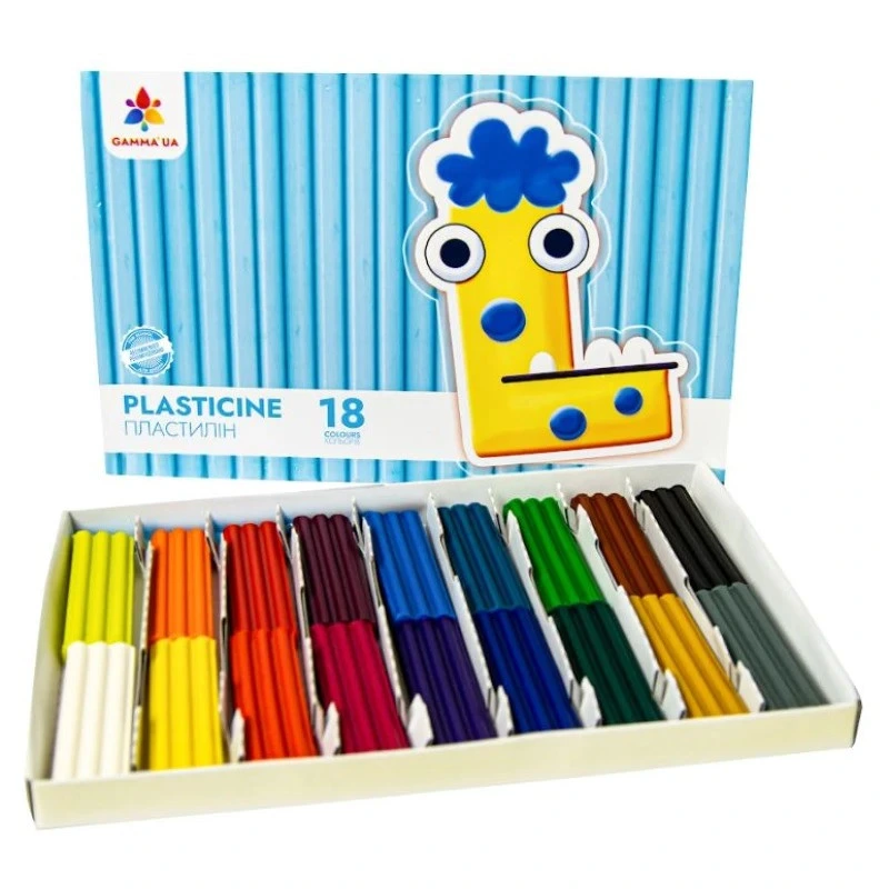 Дитячий набір пластиліну 200318, 18 кольорів — ГАММА'UA