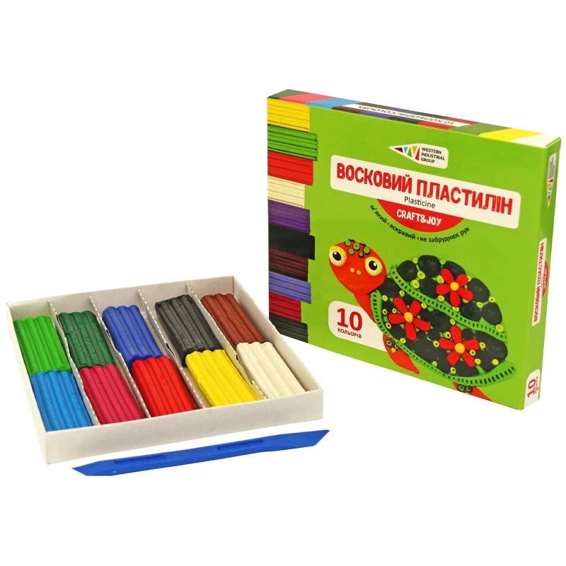 Набір для ліплення пластилін 331016/Cr 10 кольорів