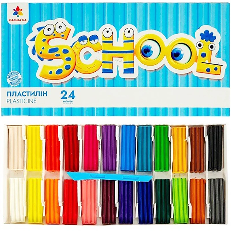 Набір для ліплення пластилін "School" 200319G  24 кольори