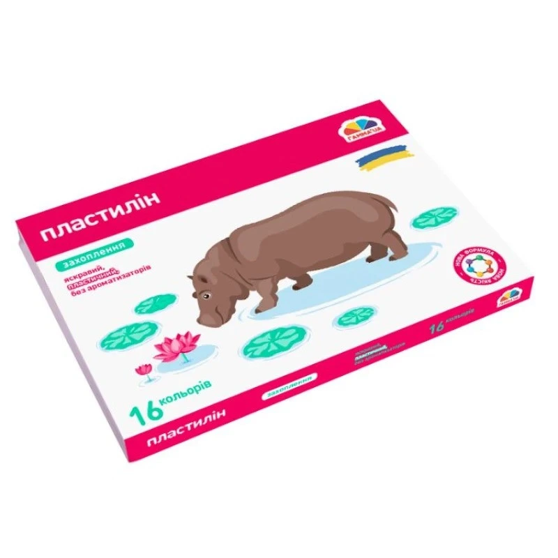 Набір для ліплення пластилін "Захоплення" 200314, 16 кольорів