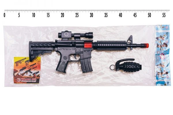 Іграшковий автомат-тріскачка "M16" з гранатою Golden Gun 803 — Golden Gun