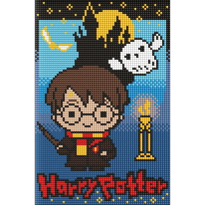 Алмазна мозаїка без підрамника "Harry Potter: Таємниці темного замку" WB AMC20504, 20х30 см