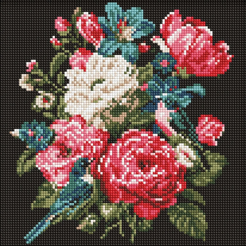 Алмазна мозаїка "Букет життя" AMO20082, 30х30 см