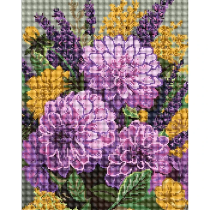 Алмазна мозаїка "Фіолетовий танок" ©art_selena_ua AMO20057, 40х50 см — Ideyka