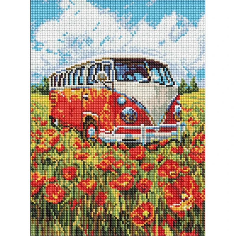 Алмазна мозаїка "Подорож у червоне" ©art_selena_ua AMO8215, 30х40 см