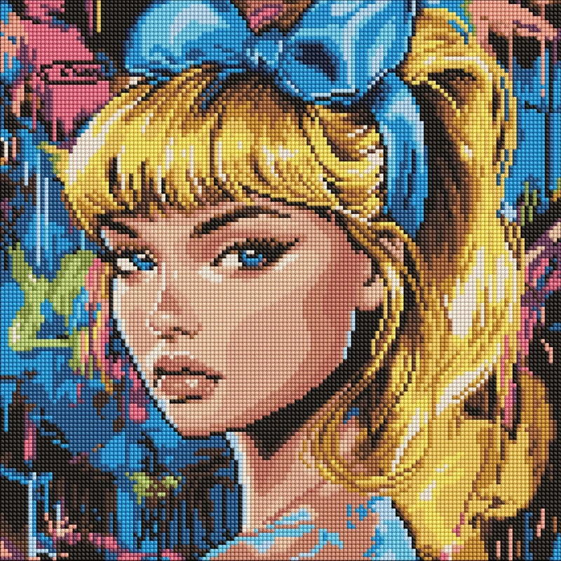 Алмазна мозаїка "Сучасна Попелюшка" AMO8312, 40х40 см