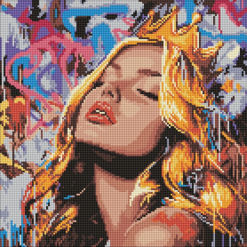 Алмазна мозаїка "Сучасна Спляча красуня" AMO8316, 40х40 см