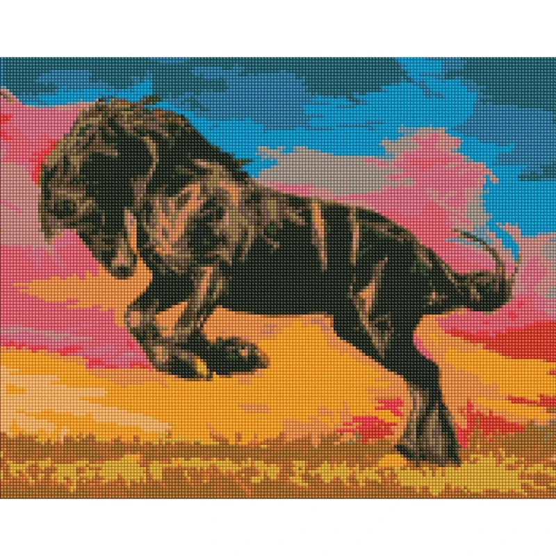 Алмазна мозаїка  "Величний мустанг" AMO7354 40х50 см