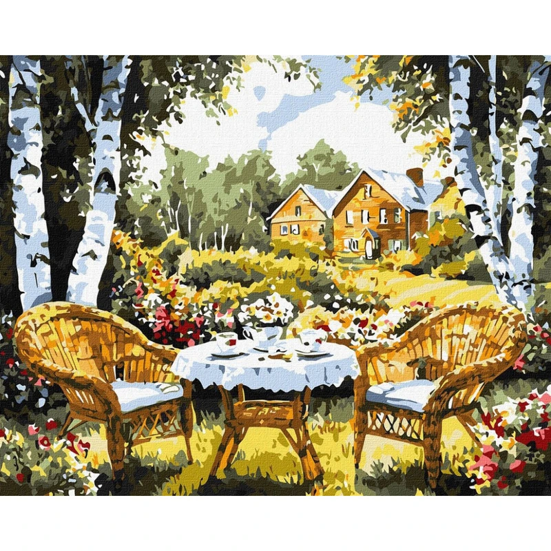 Картина за номерами "Дача мрії" ©art_selena_ua KHO6378, 40х50 см