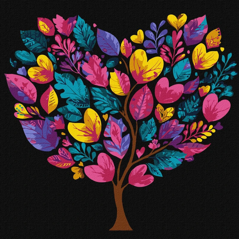 Картина за номерами "Дерево життя" KHO5177, 30х30 см