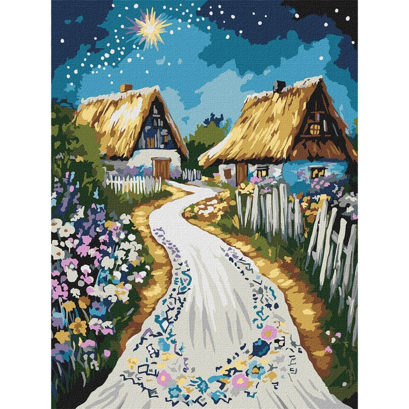 Картина за номерами "Хатина" KHO5161, 30x40 см — Ideyka