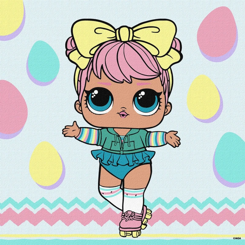 Картина за номерами "L.O.L. Surprise! Spring Bling DAWN" KHO1226, 30х30 см — Ideyka
