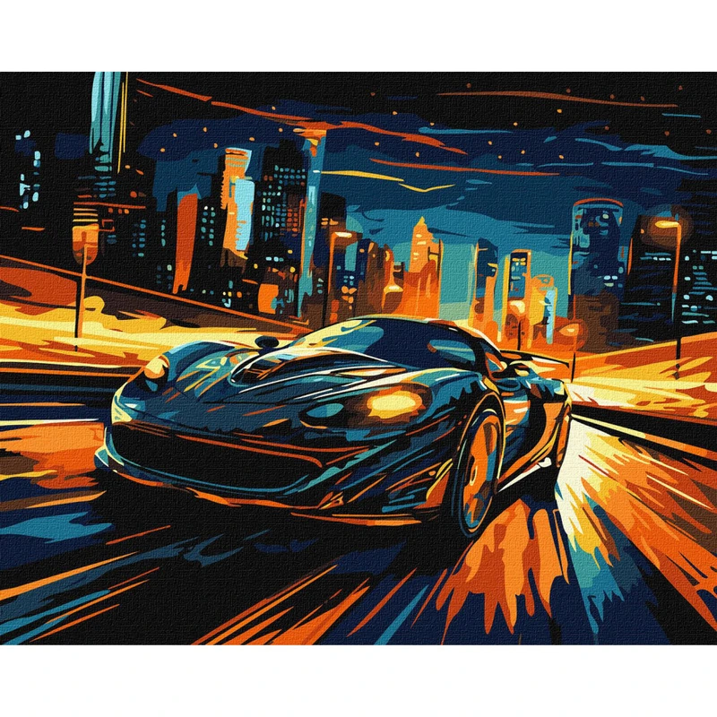 Картина за номерами "Нічне місто" KHO3644 40х50см