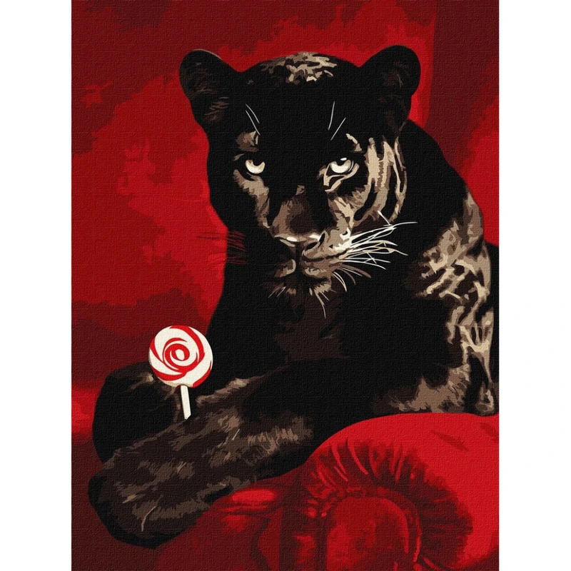 Картина за номерами "Солодкий погляд" ©art_selena_ua KHO6727, 30х40 см