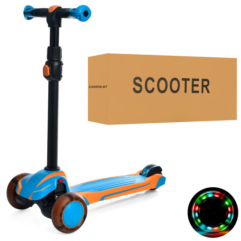 Самокат дитячий MAXI iTrike X1-BLY з підсвічуванням — iTrike