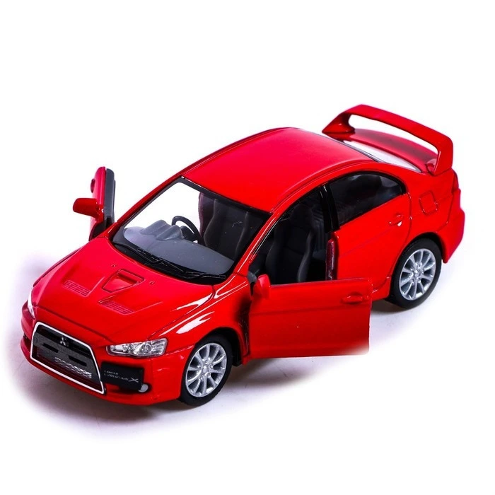 Автомодель легкова MITSUBISHI LANCER EVOLUTION X 1:36, 5" KT5329W  Червоний — Kinsmart