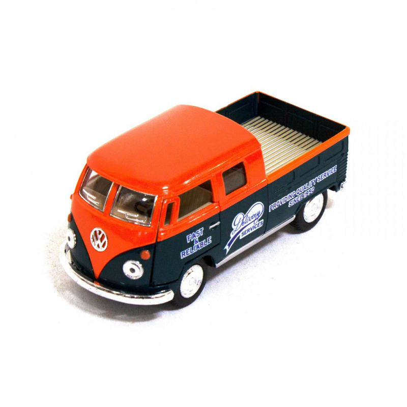 Дитяча колекційна машинка KT5396W інерційна  Orange — Kinsmart