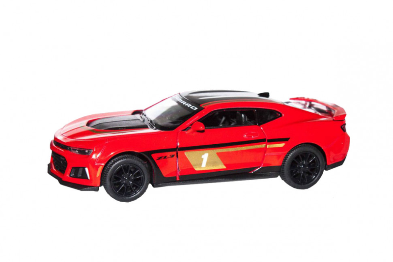 Дитяча модель машинки Chevrolet Camaro ZL1 2017 Kinsmart KT5399FW інерційна, 1:38  Red