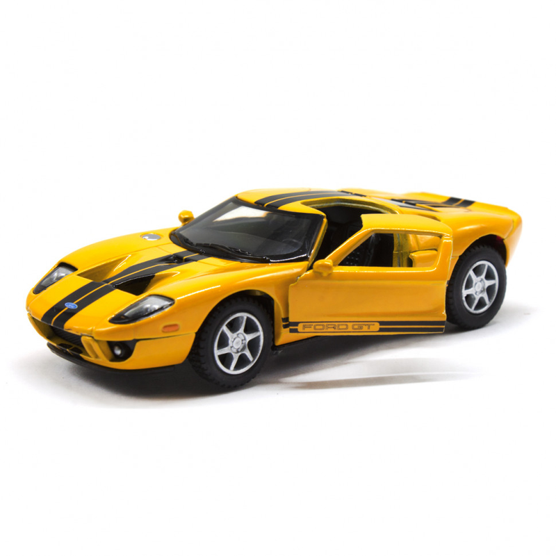 Дитяча модель машинки Ford GT 2006 Kinsmart KT5092W інерційна, 1:36  Yellow — Kinsmart