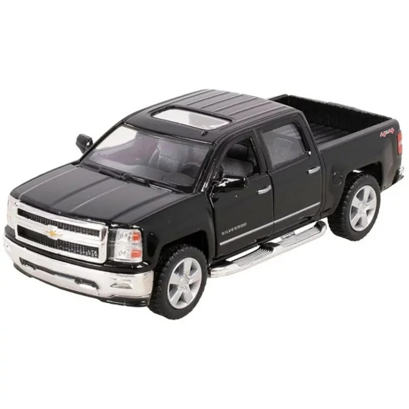 Колекційна машинка "Chevrolet Silverado 2014" KT5381W(Black) масштаб 1:42