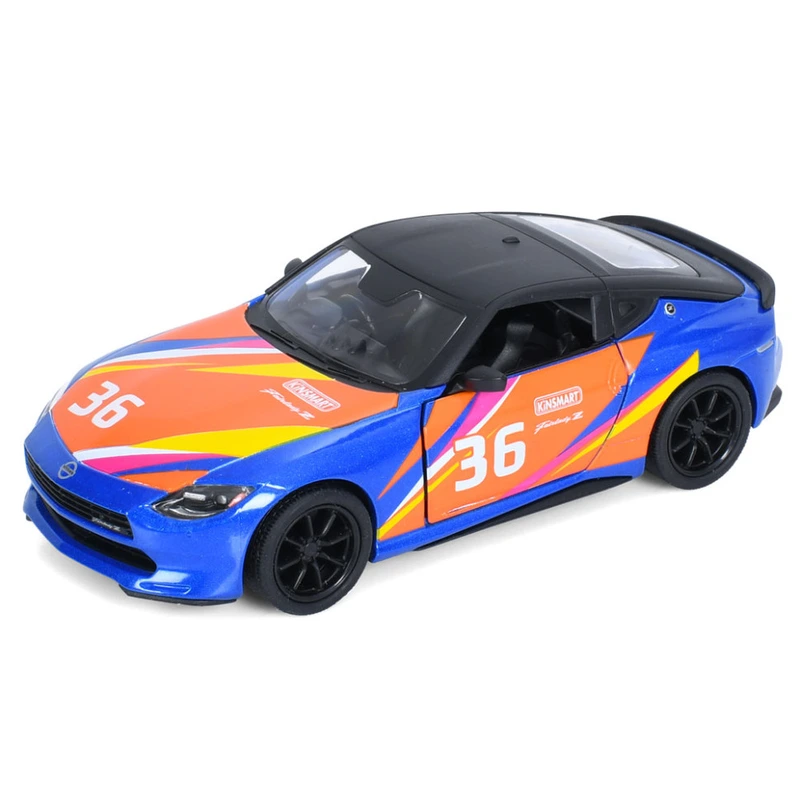 Машинка інерційна 2023 Nissan Fairlady Z KT5443WF(Blue) 1:36, 12 см, відчиняються двері — Kinsmart