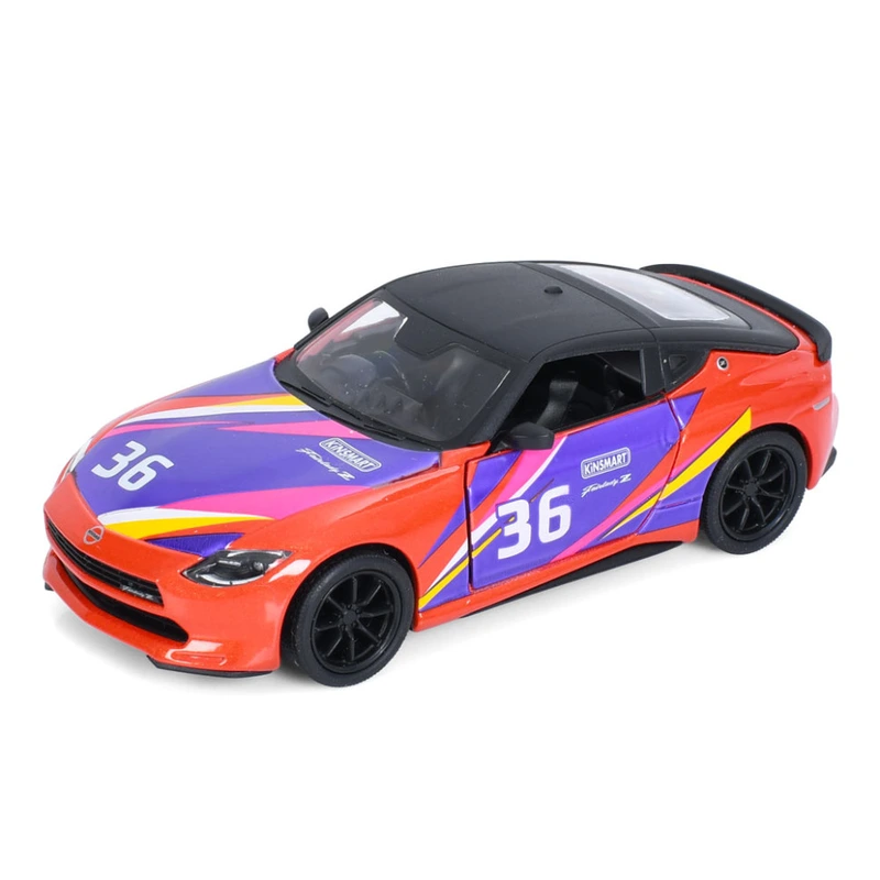 Машинка інерційна 2023 Nissan Fairlady Z KT5443WF(Orange) 1:36, 12 см, відчиняються двері — Kinsmart