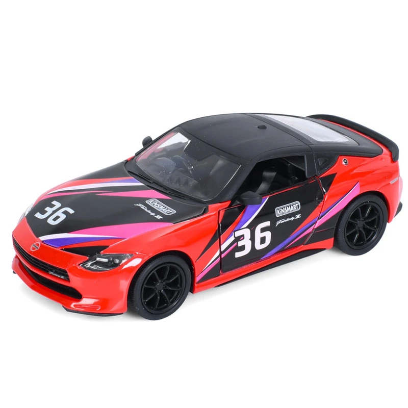 Машинка інерційна 2023 Nissan Fairlady Z KT5443WF(Red) 1:36, 12 см, відчиняються двері — Kinsmart