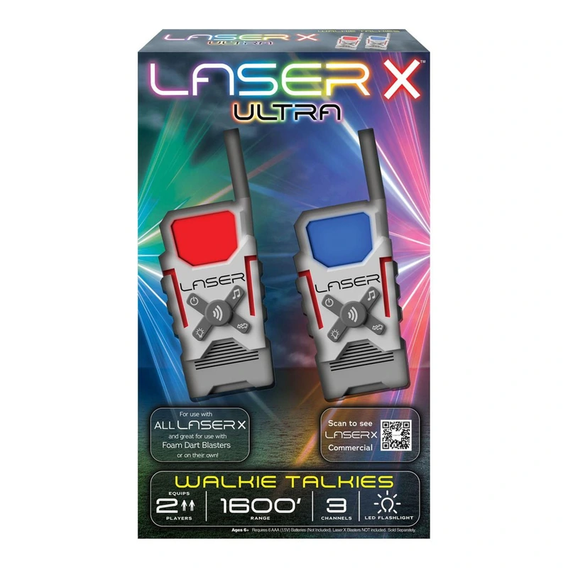 Набір іграшкових рацій - LASER X ULTRA ДЛЯ ДВОХ ГРАВЦІВ
