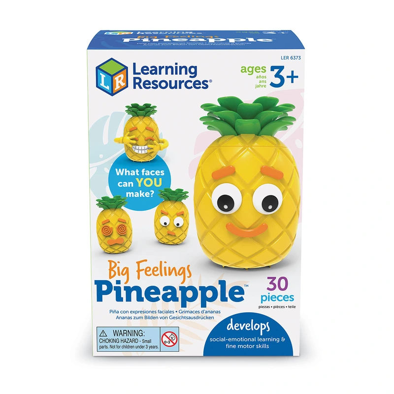 Навчальний ігровий набір LEARNING RESOURCES - BIG FEELING PINEAPPLE™ (Що відчуває ананас) — Learning Resources