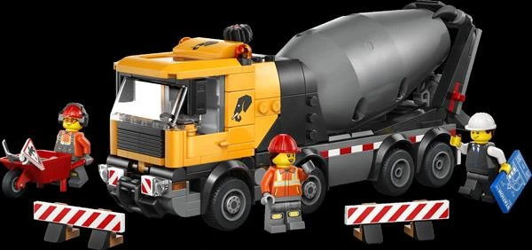 Конструктор LEGO City Бетонозмішувач 371 Деталь (60478)
