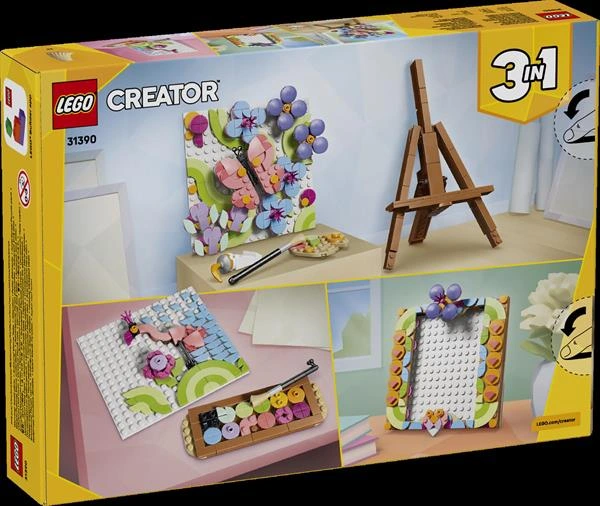 Конструктор LEGO® Creator 3 в 1 Декоративний живопис «Квіткове мистецтво», 348 деталі (31390)