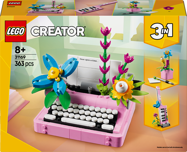 Конструктор LEGO Creator Друкарська машинка з квітами 363 деталі (31169) — LEGO