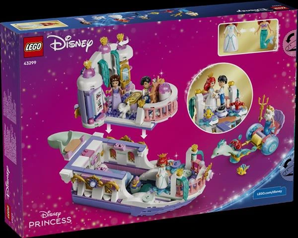 Конструктор LEGO® Disney Принцеса Королівський весільний човен Аріель, 519 деталей (43299)