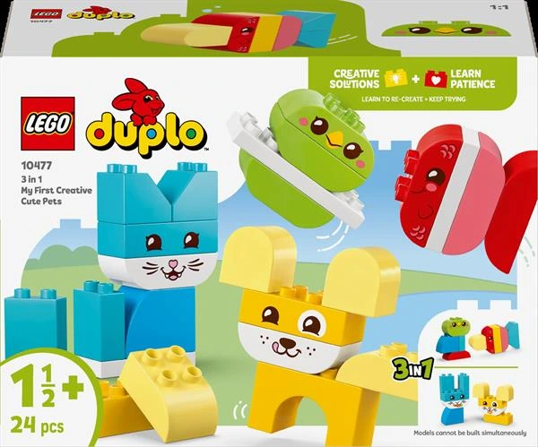Конструктор LEGO DUPLO My First Чарівні творчі домашні улюбленці 3 в 1 24 Деталі ( 10477 ) — LEGO