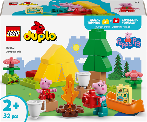 Конструктор LEGO DUPLO Свинка Пеппа Туристичний похід 32 деталі (10452) — LEGO