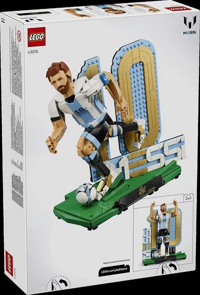 Конструктор LEGO® Editions Ліонель Мессі — легенда футболу, 958 деталей (43015)