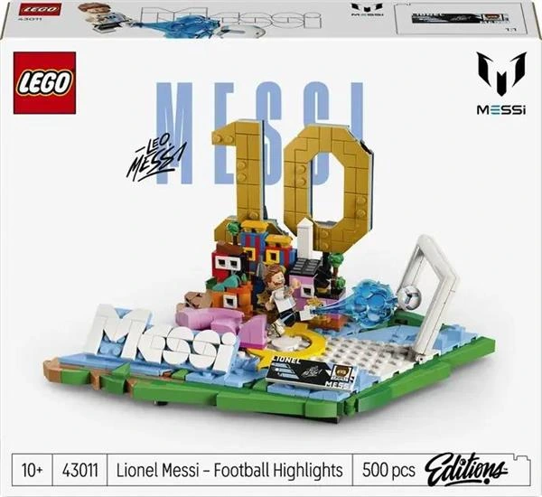 Конструктор LEGO® Editions Ліонель Мессі — найкращі моменти футбольних матчів, 500 деталей (43011) — LEGO