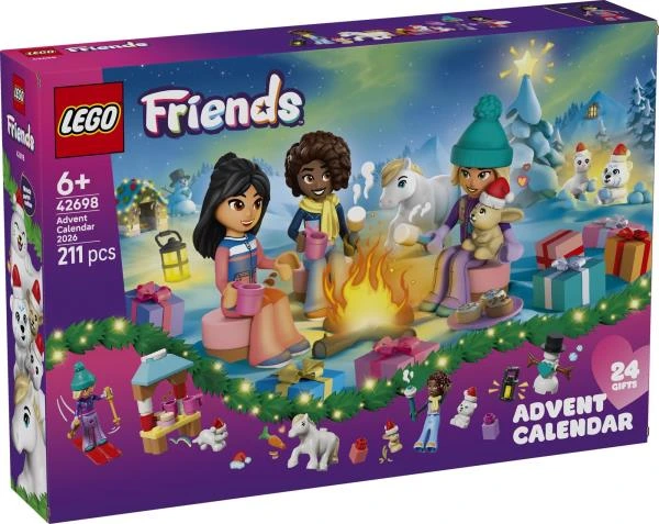Конструктор LEGO® Friends Адвент-календар 2026 Різдвяна іграшка (42698) — LEGO