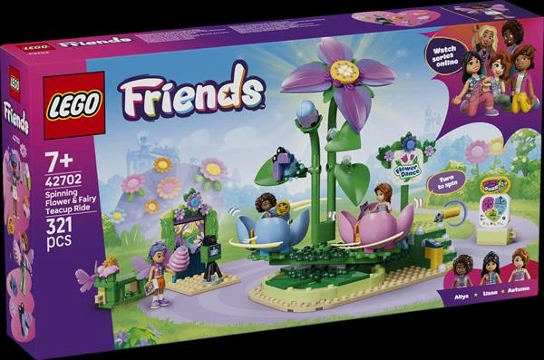 Конструктор LEGO® Friends Карусель із квітами й чашками та казкова фотобудка Іграшка, 321 деталь (42702) — LEGO