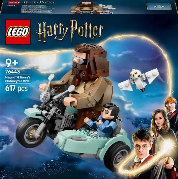 Конструктор LEGO Harry Potter Поїздка Геґріда й Гаррі на мотоциклі 617 деталей (76443) — LEGO