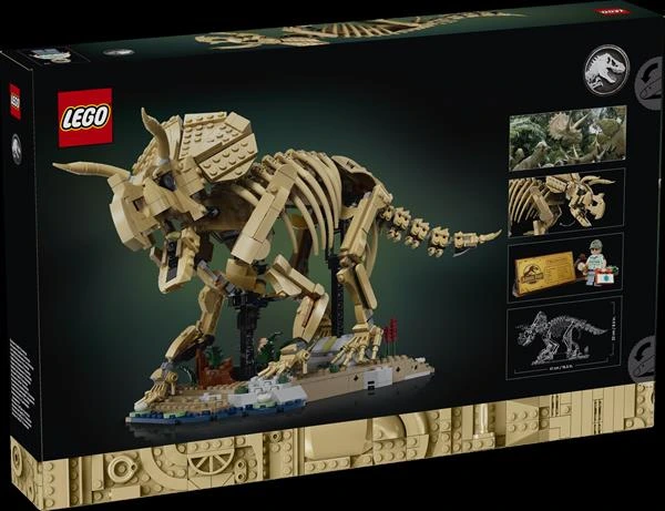 Конструктор LEGO® Jurassic World Скам'янілості динозаврів: трицератопс, 1154 деталей (77985) — LEGO