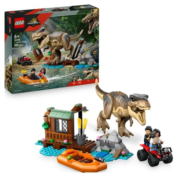 Конструктор LEGO® Jurassic World Втеча річкою від тиранозавра, 199 деталей (76975) — LEGO