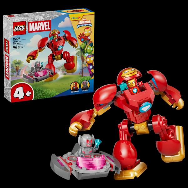 Конструктор LEGO® Marvel Залізна Людина та її неймовірні друзі Альтрон проти Залізної Людини, 96 деталей (11209) — LEGO