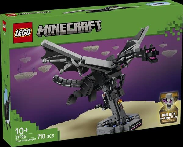 Конструктор LEGO® Minecraft® Дракон Краю Декор з відеогри, 710 деталей (21595)