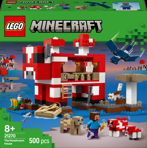 Конструктор LEGO Minecraft Грибний будинок 500 деталей (21270) — LEGO