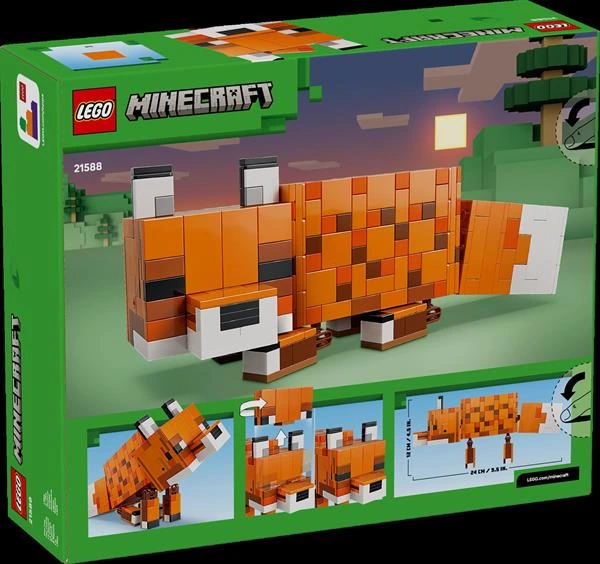 Конструктор LEGO Minecraft Лисиця 497 Деталі (21588) — LEGO