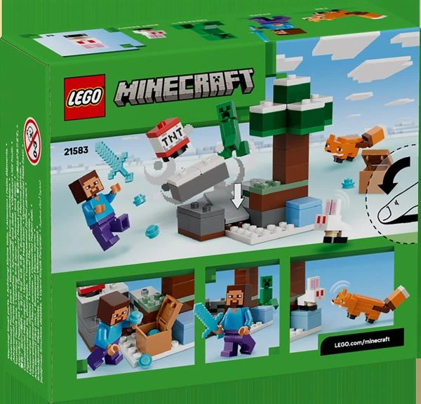 Конструктор LEGO Minecraft Пригоди Стіва в тайзі 79 Деталей (21583) — LEGO