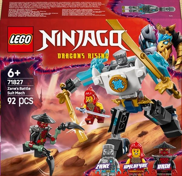 Конструктор LEGO NINJAGO Бойовий костюм-робот Зейна 92 деталі (71827)