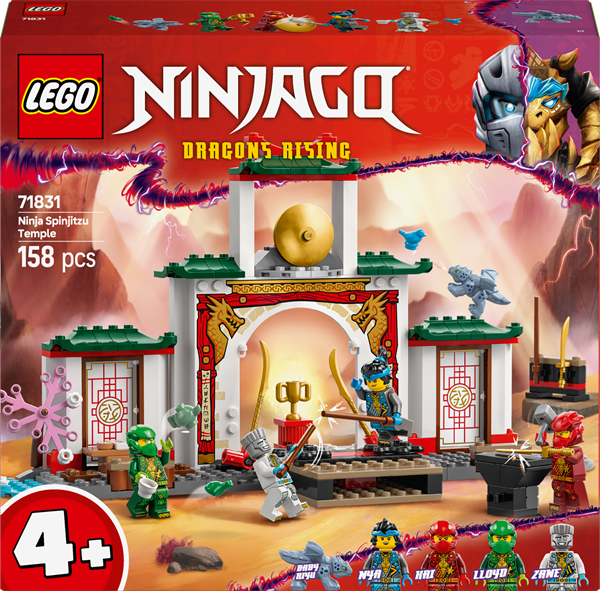Конструктор LEGO NINJAGO Храм ніндзя Спін-джитсу 158 деталей (71831)